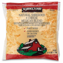Mexican Blend Shredded Cheese 2/2.25lb AF Only