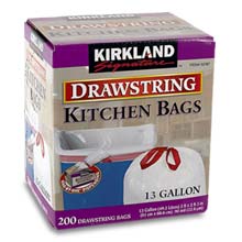 Bag Drawstring Trash 13 Gallon 200 Ct nq