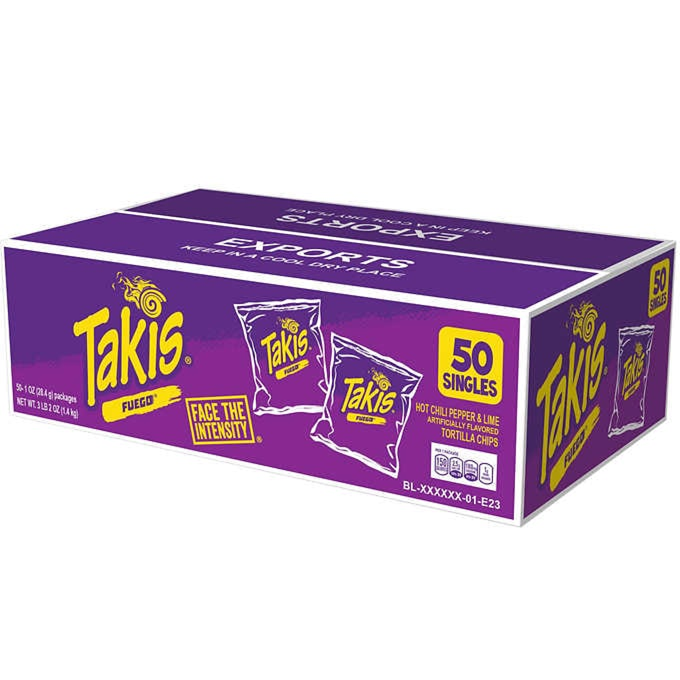 Takis Rolled Tortilla Chips Fuego 50/1oz [1782493] - $62.26 : Mailbox ...